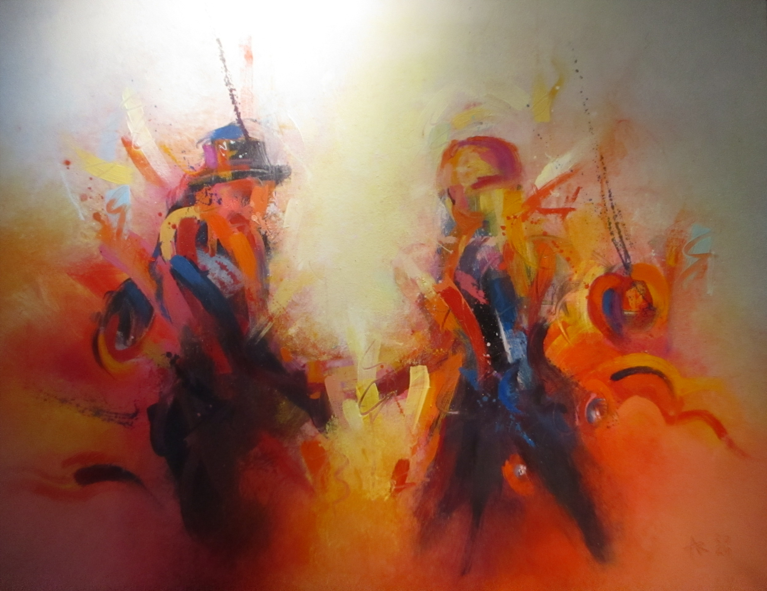 Reshat Ameti, Couple, Oil on Canvas, 80x100cm